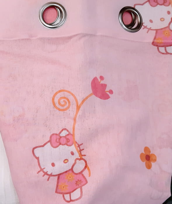 Visillo rosa Hello Kittie - 1