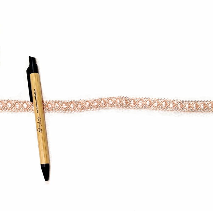 Galón estrecho salmón claro