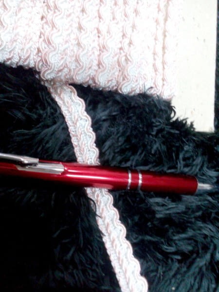 Galón blanco rosa - 1