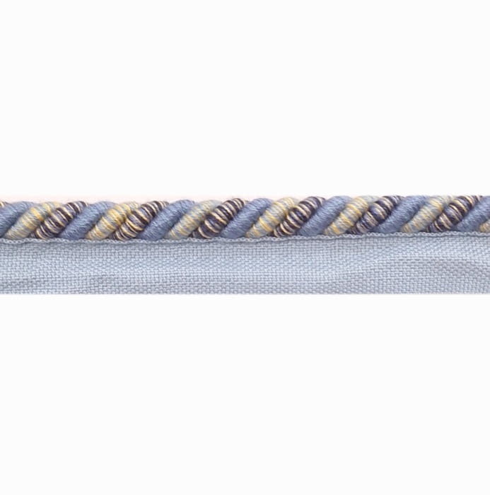 Cordón con pestaña azul y amarillo