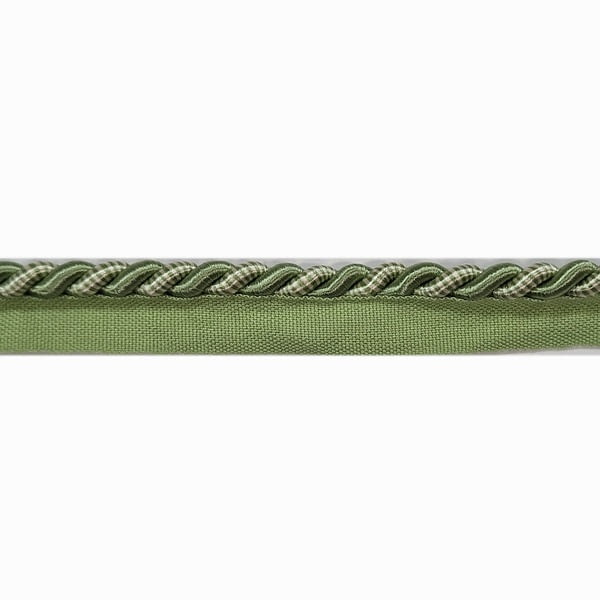 Cordón brillante con pestaña verde - 3
