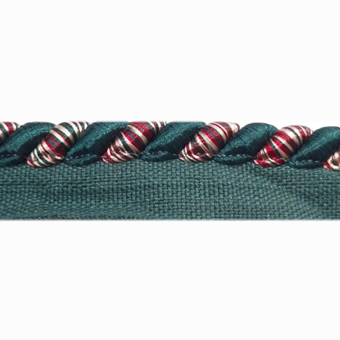 Cordón con pestaña verde y rojo - 1