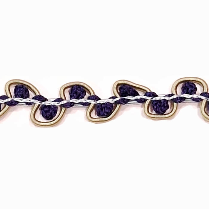 Pasamanería Galón verde y azul - 4