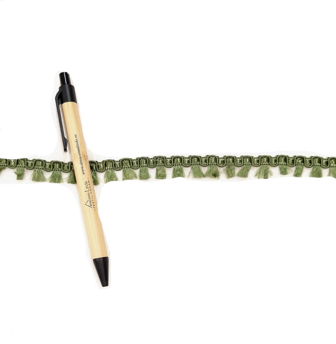 Galón flecos verde oliva - 2