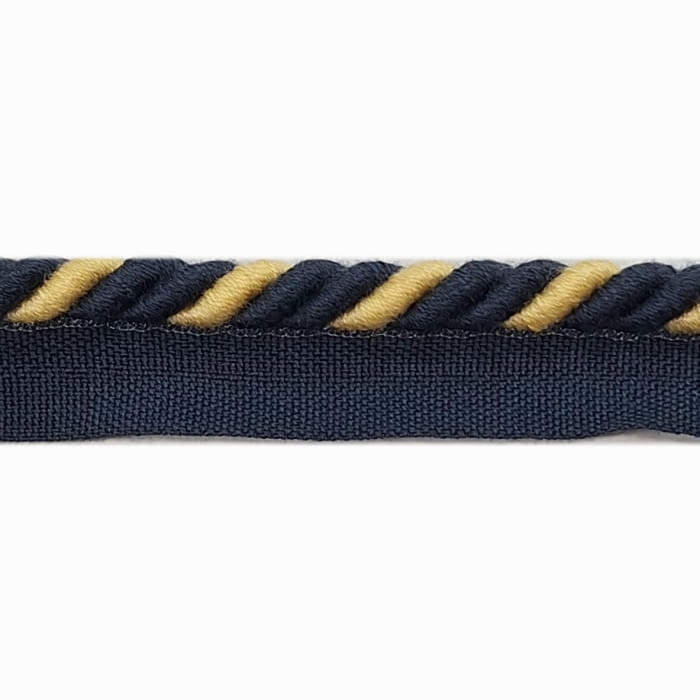 Cordón pestaña azul marino y amarillo - 2