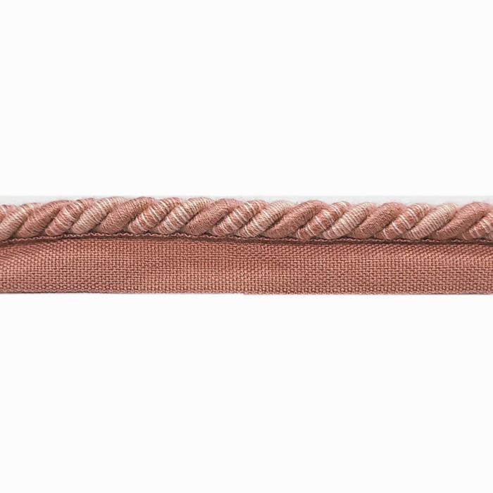 Cordón con pestaña de algodón rosa salmón - 3