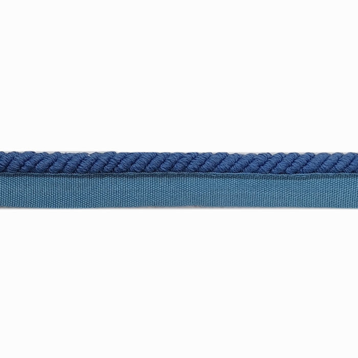 Cordón de algodón con pestaña azul - 2