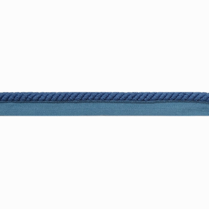 Cordón de algodón con pestaña azul - 3