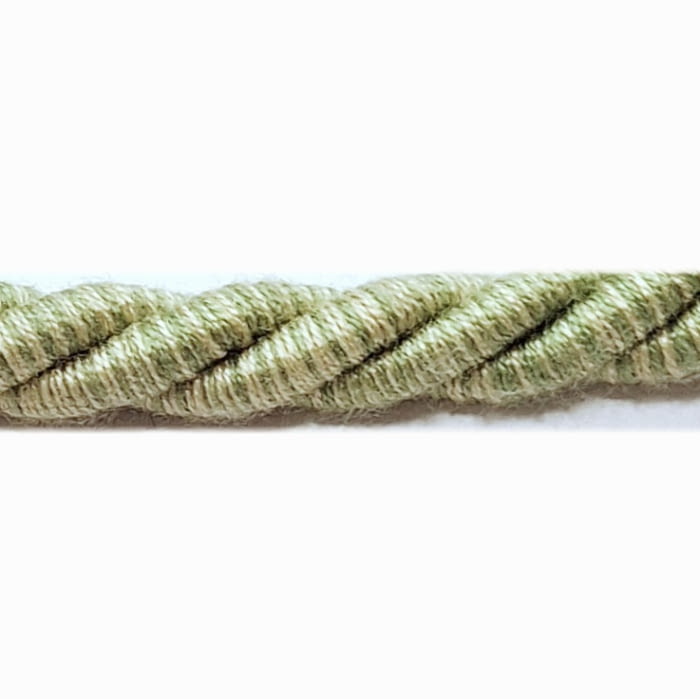 Cordón de algodón verde suave - 1