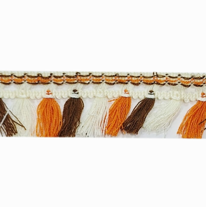 Flecos naranja, marrones y beige - 4