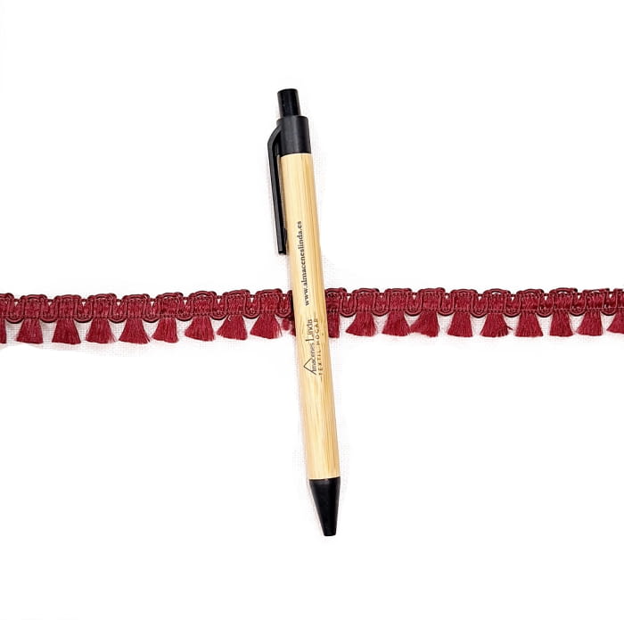 Flecos granate burdeos