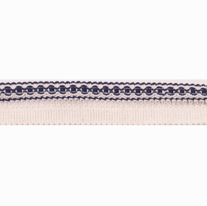 Galón azul y crudo de algodón