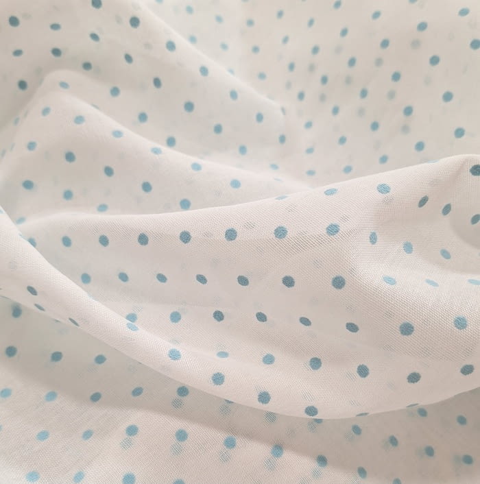 Tela Plumeti turquesa