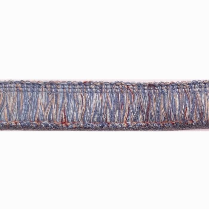 Pasamanería Flecos azul con granate - 4