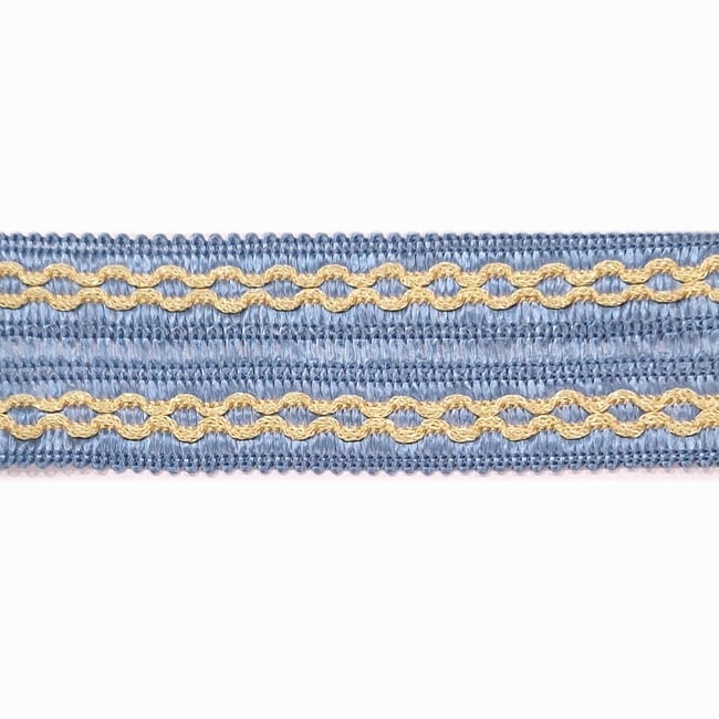 Galón doble azul celeste rombo amarillo - 4