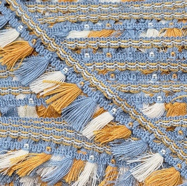 Flecos azul, amarillo y crudo - 3