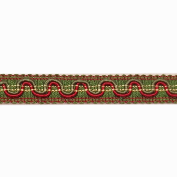 Galón verde intenso hilo rojo - 4