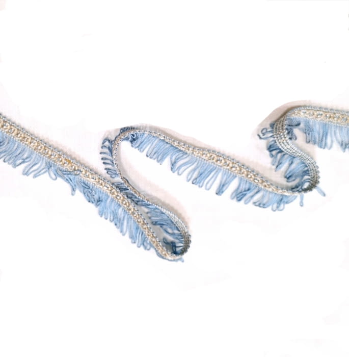 Flecos pequeños azules y beige - 1