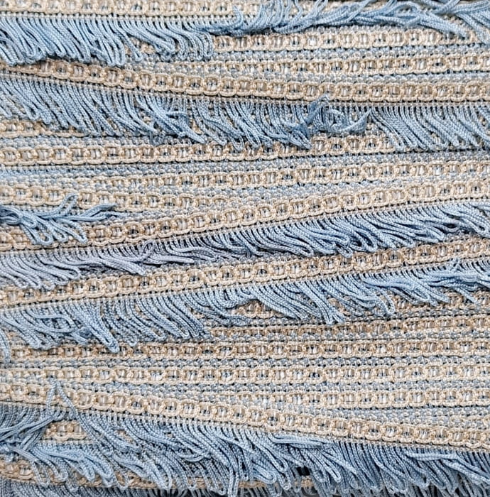 Flecos pequeños azules y beige - 3