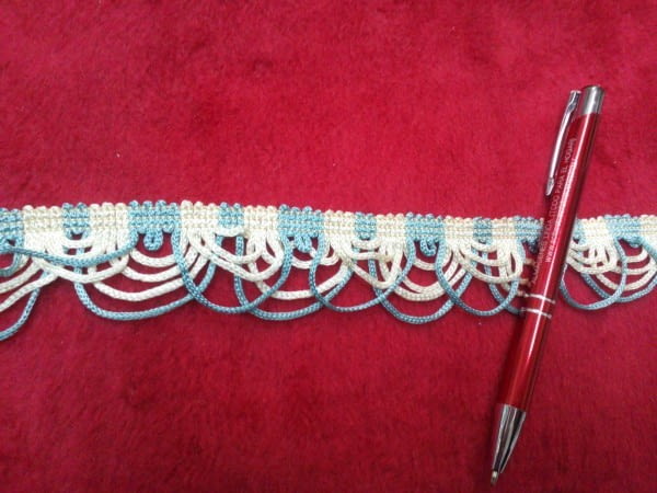 Pasamanería ondas azules - 1