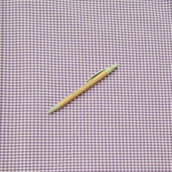 Tela Vichy cuadros lila - 1