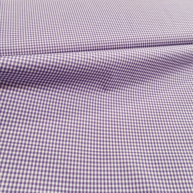 Tela Vichy cuadros lila - 2