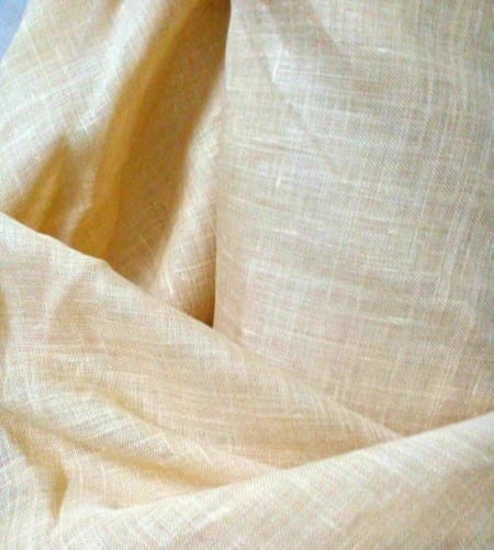 Tela Visillo lino ocre 1,35 x 2,90 m = 24,90 €