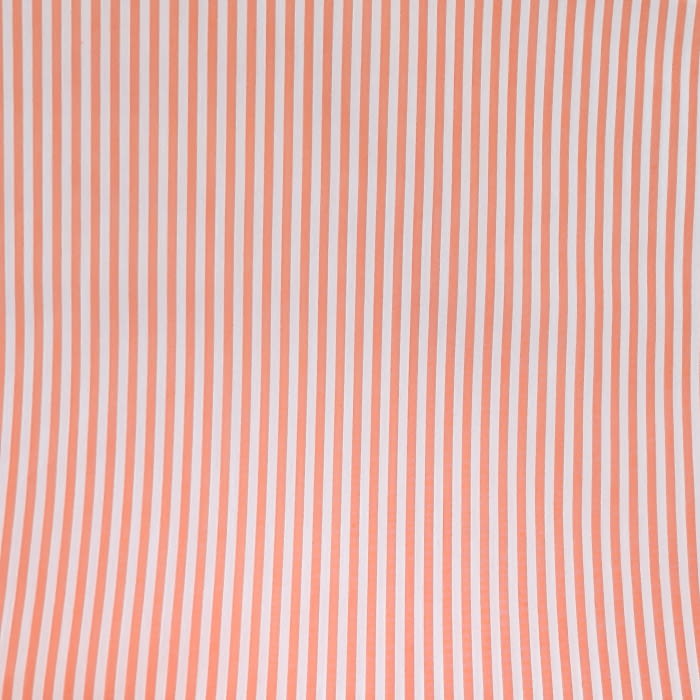 Tela Vichy rayas naranja - 3