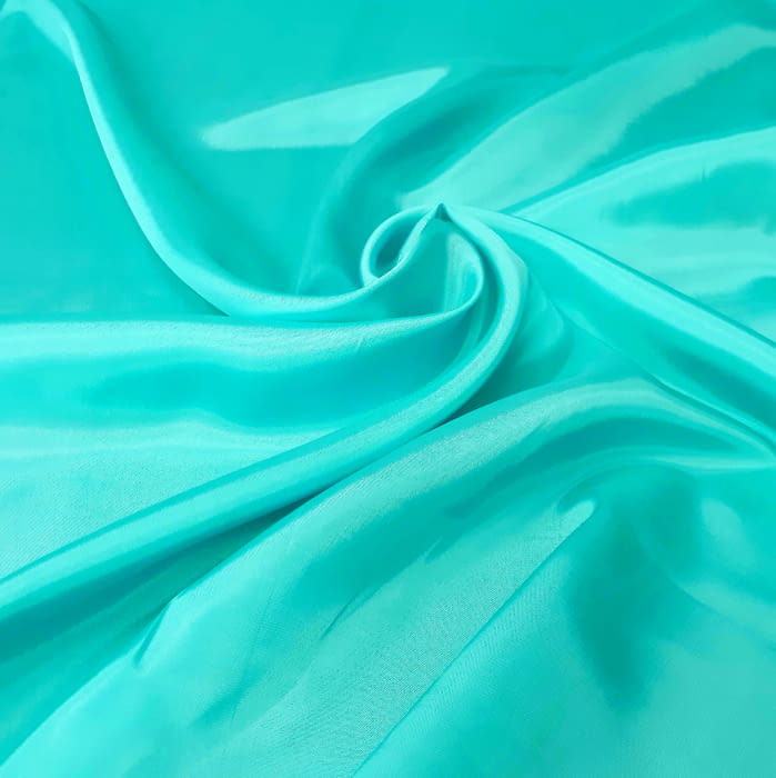 Tela Forro seda verde turquesa