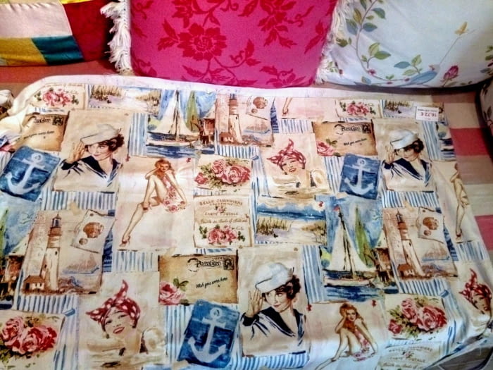 Tela Loneta Vintage Marina 280 - 2