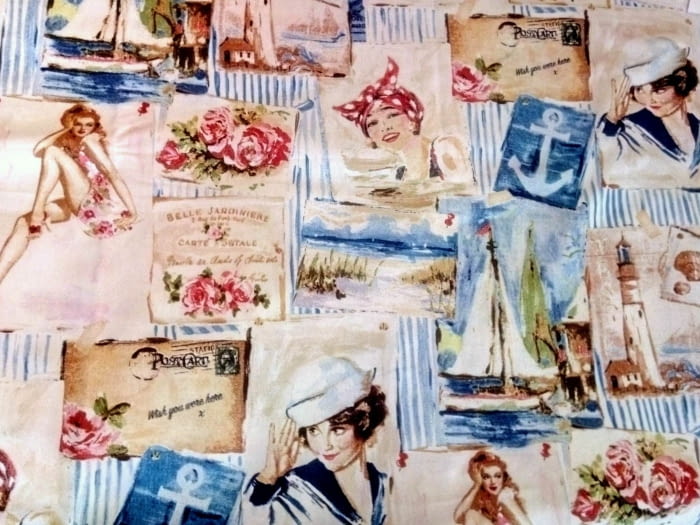 Tela Loneta Vintage Marina 280 - 4