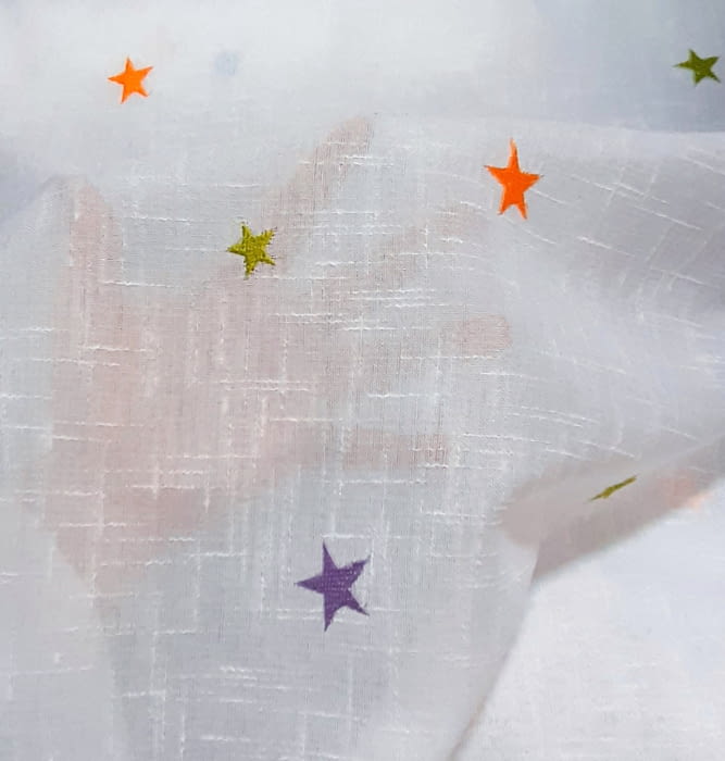 Tela Visillo estrellitas - 1