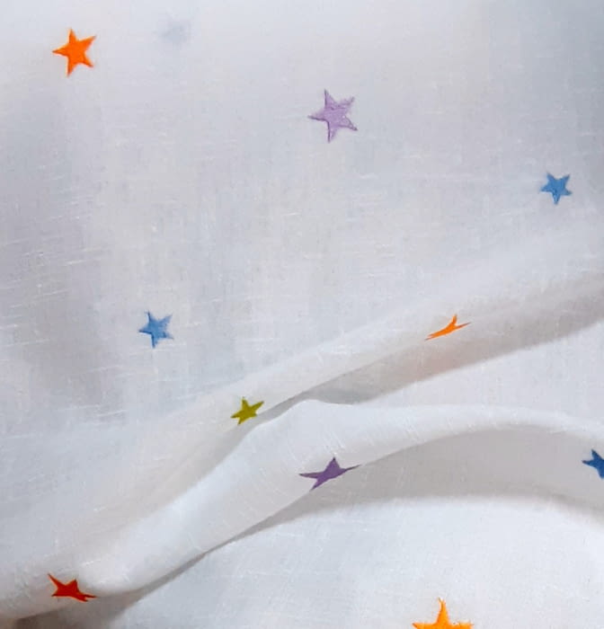 Tela Visillo estrellitas - 2