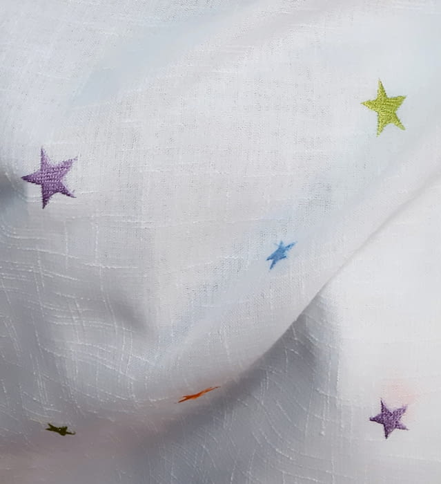 Tela Visillo estrellitas - 3