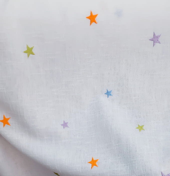 Tela Visillo estrellitas - 5