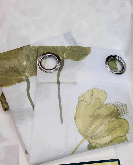 1 Visillo Poppy flor verde - 3