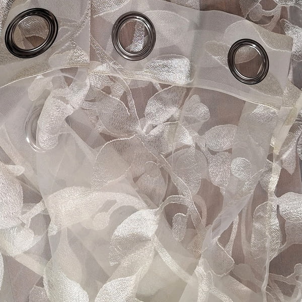 Visillos organza hojas Rocío - 6