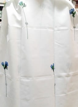Cortina baño flores - 1
