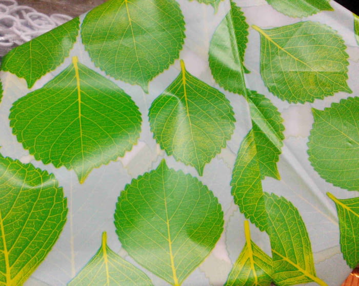 Cortina baño hojas - 3