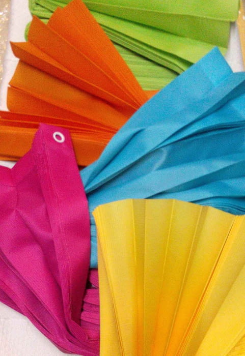 Cortina baño lisas plisadas