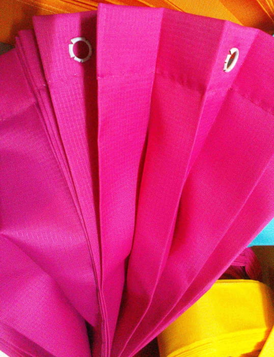 Cortina baño lisas plisadas - 1