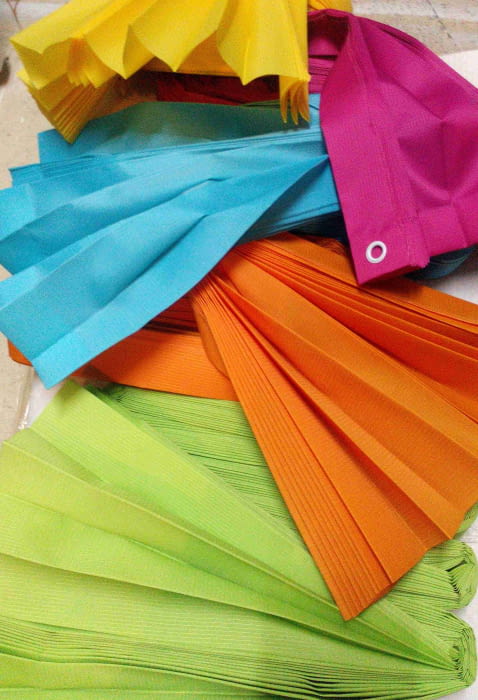 Cortina baño lisas plisadas - 3