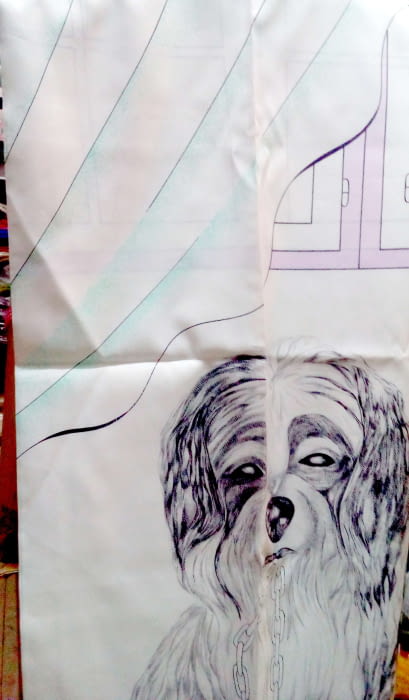 Cortina baño perros - 1