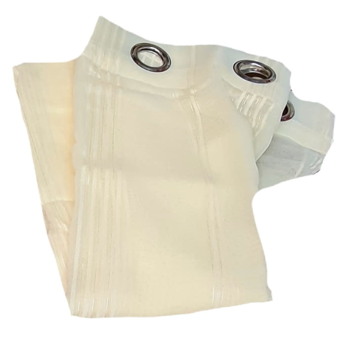 1 Visillo beige vainilla rayitas chenilla - 4