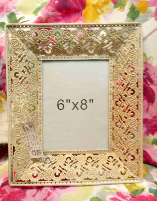 Marco de fotos forja cristal 13 x 18 cm