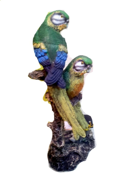 FIGURA DECORATIVA PERIQUITOS - 2