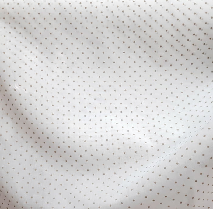 Tela Visillo topitos beige - 3