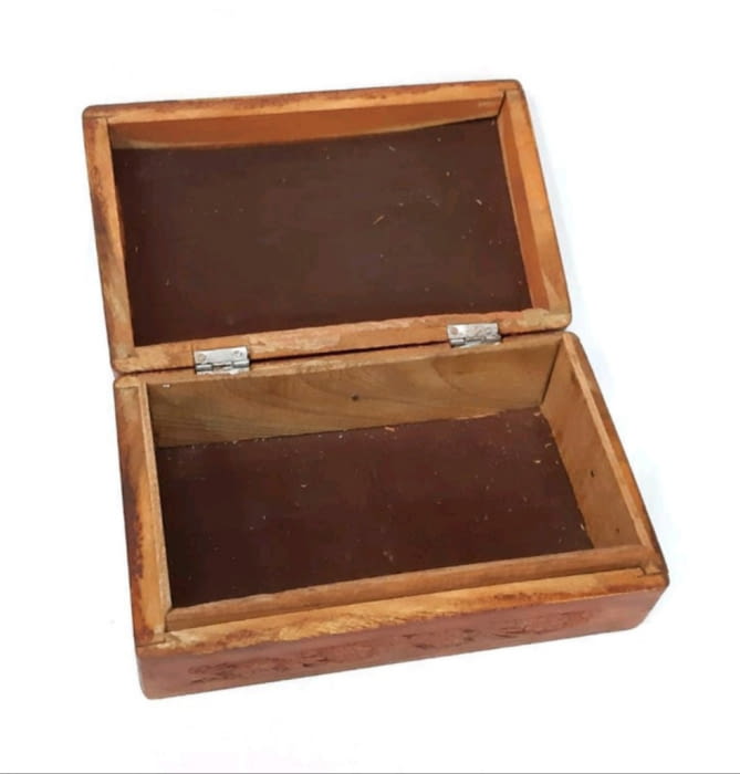 CAJAS MADERA TALLADA - 1