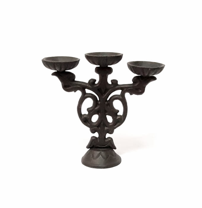 Candelabro hierro fundido