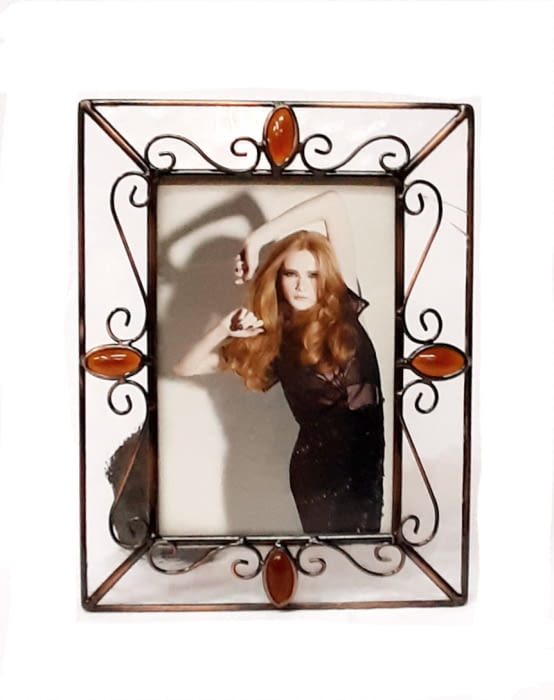 MARCO BRILLANTES MARRONES